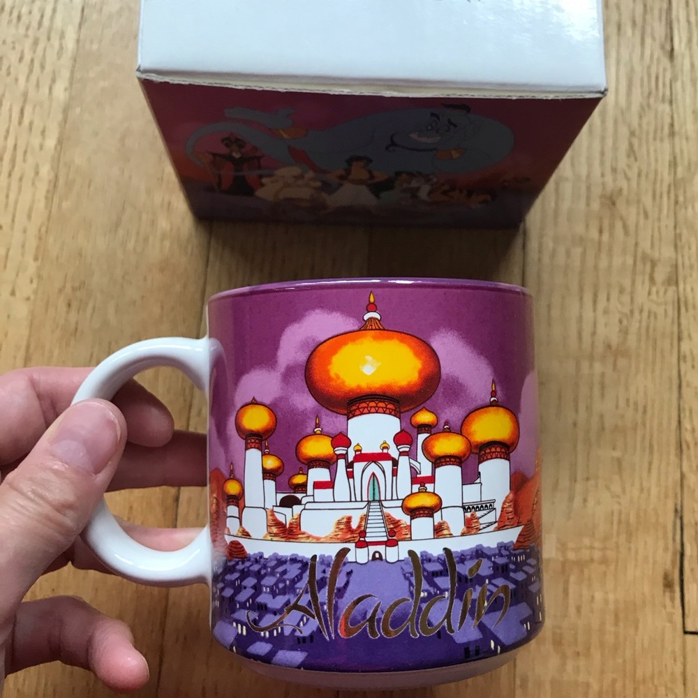 Vtg NIB Mint Walt Disney ALADDIN 1996 Ceramic Mug - Picture 8 of 8
